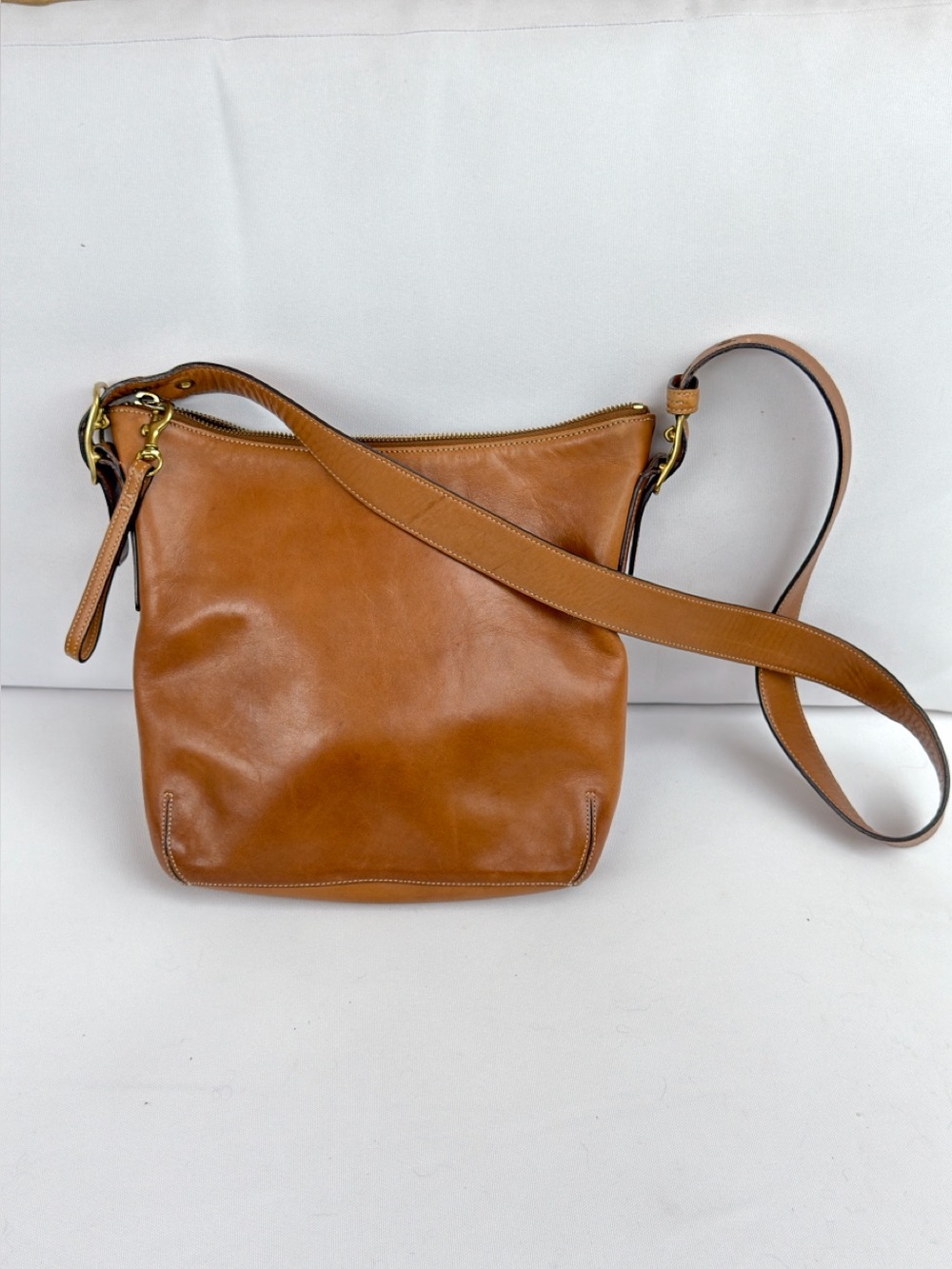 Coach Y2K Legacy Leather Shoulder Bag Tan Brown Bucket Crossbody Vintage 9328 - Picture 2 of 14